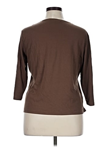 Draper's & Damon's 3/4 Sleeve Top (view 2)