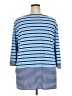 N Touch Stripes Blue 3/4 Sleeve Top Size 2X - photo 2
