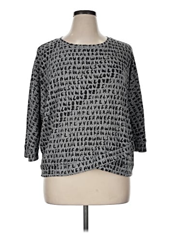 Simply Vera Vera Wang 3/4 Sleeve Top (view 1)