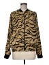 Scotch & Soda 100% Polyester Animal Print Gold Track Jacket Size Med (2) - photo 1