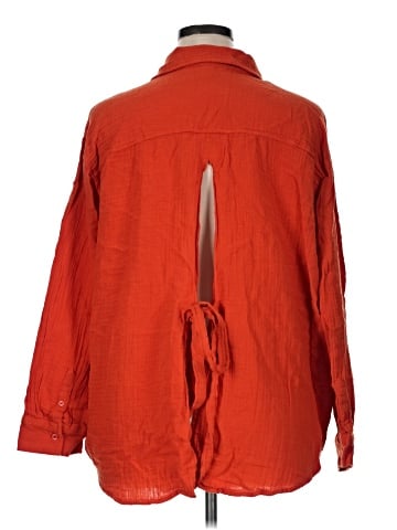 Old Navy 3/4 Sleeve Button-Down Shirt (view 2)