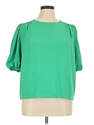 Marled by Reunited Short Sleeve Blouse (view 1)