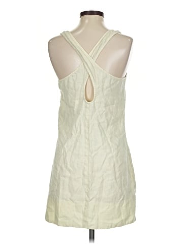 Madewell Cross-Back A-Line Mini Dress in Linen (view 2)