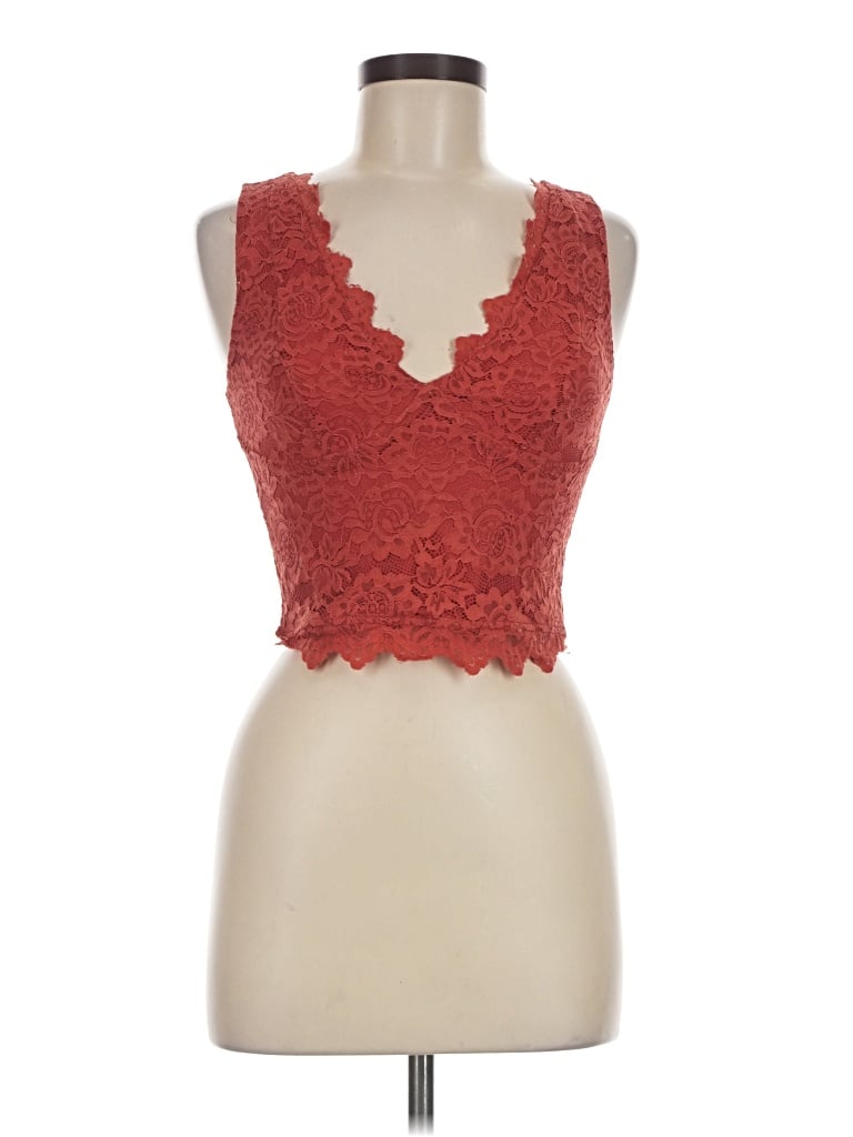 Pre-owned Reoria Tank Top Red Sweetheart Neckline Tops