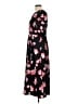 POPSUGAR 100% Polyester Floral Black Casual Dress Size L - photo 5