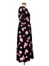 POPSUGAR 100% Polyester Floral Black Casual Dress Size L - photo 4