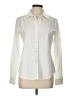 Theory Ivory Long Sleeve Button-Down Shirt Size L - photo 1