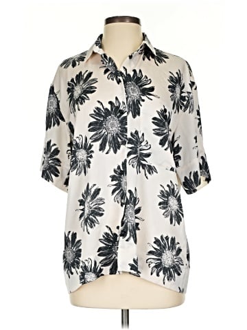 Topshop Short Sleeve Blouse (view 1)