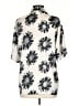 Topshop 100% Polyester Floral Ivory Short Sleeve Blouse Size 4 - photo 2
