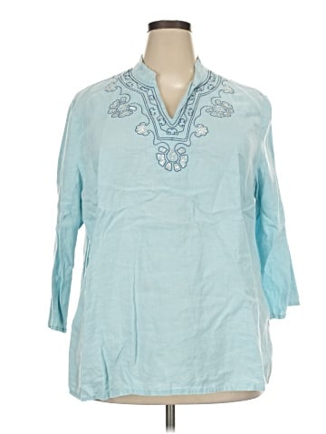 JM Collection 3/4 Sleeve Blouse (view 1)