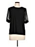 CeCe Black Short Sleeve Top Size L - photo 1