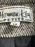 Herman Kay Chevron-herringbone Gray Coat Size 14 Petite - photo 6