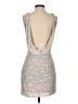 Meshki 100% Polyester Tweed White Silver Cocktail Dress Size S - photo 2