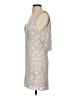 Meshki 100% Polyester Tweed White Silver Cocktail Dress Size S - photo 5