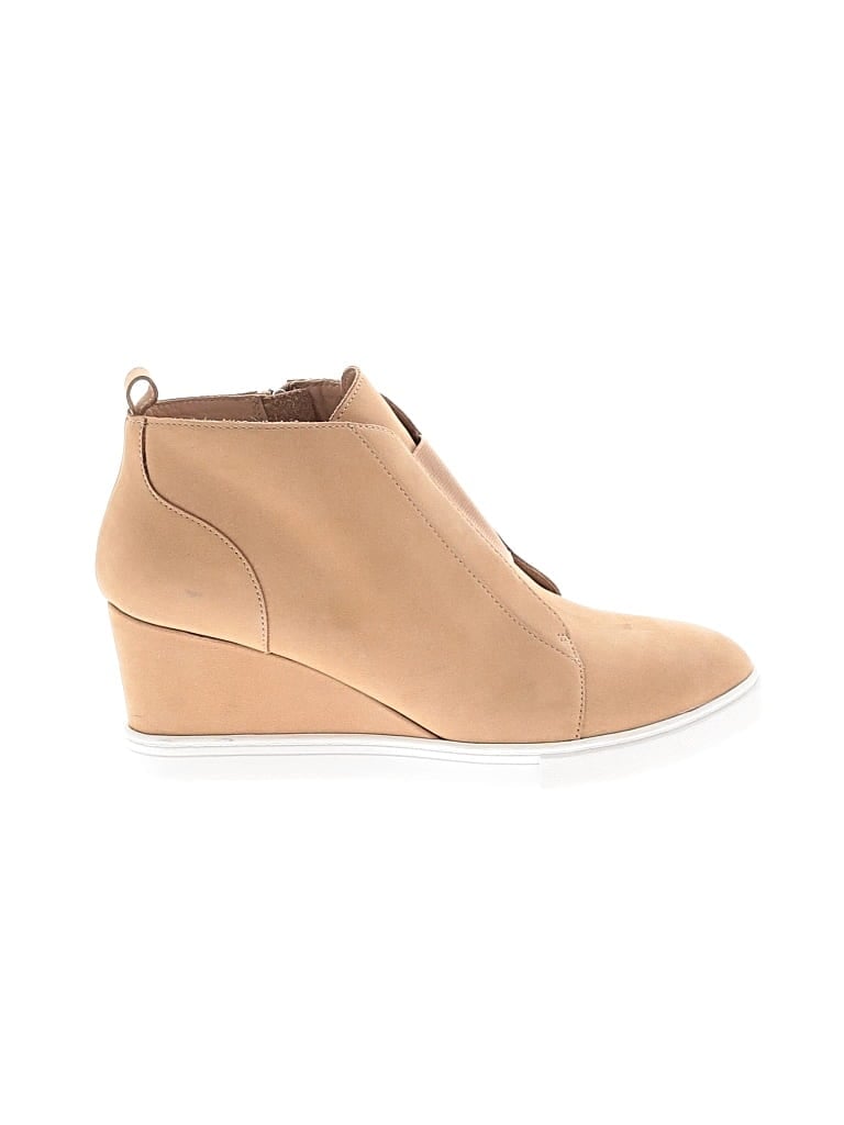Pre-owned Linea Paolo Wedges In Tan