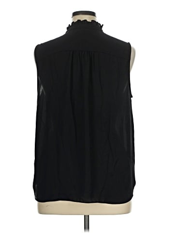 NYDJ Sleeveless Button-Down Shirt (view 2)