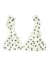 Unbranded Polka Dots Ivory White Swimsuit Top Size L - photo 1