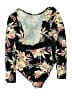 Roxy Floral Black One Piece Swimsuit Size M - photo 2