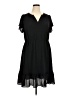 Talbots Solid Black Casual Dress Size 16 Petite - photo 1