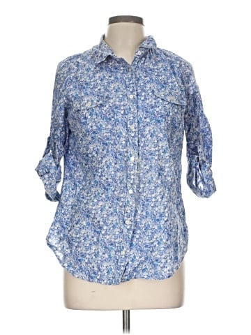 St. John's Bay 3/4 Sleeve Button-Down Shirt (view 1)