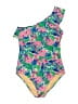 J.Crew Tropical Pink One Piece Swimsuit Size M - photo 1