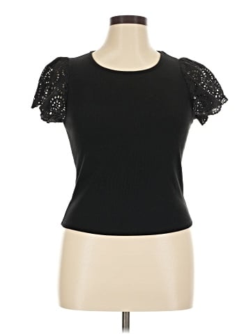 Aqua Short Sleeve Top (view 1)
