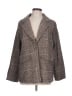 Shein 100% Polyester Plaid Brown Blazer Size L - photo 1