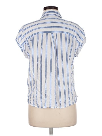 Cosmic Blue Love Short Sleeve Blouse (view 2)