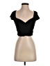 Reformation Black Short Sleeve Top Size S - photo 1