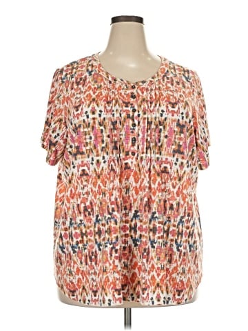 Rose + Olive Short Sleeve Blouse (view 1)