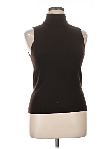 Neiman Marcus Sleeveless Turtleneck (view 1)