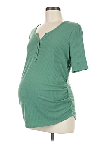 Isabel by Ingrid + Isabel Short Sleeve Henley (view 1)