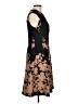 Connected Apparel Floral Brown Cocktail Dress Size 12 - photo 4