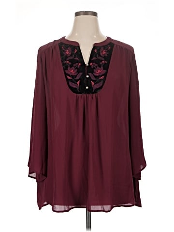 Catherines 3/4 Sleeve Blouse (view 1)