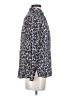 Massimo Dutti Animal Print Blue Long Sleeve Blouse Size 4 - photo 4