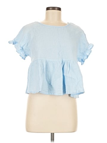 Blue Rain Short Sleeve Blouse (view 1)