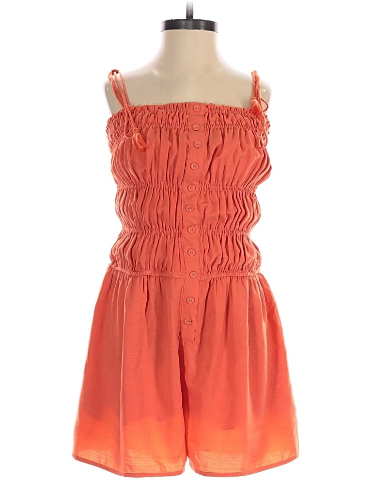 Pre-owned Lost + Wander Romper In Orange