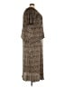 Connected Apparel 100% Polyester Brown Casual Dress Size 22 - photo 4