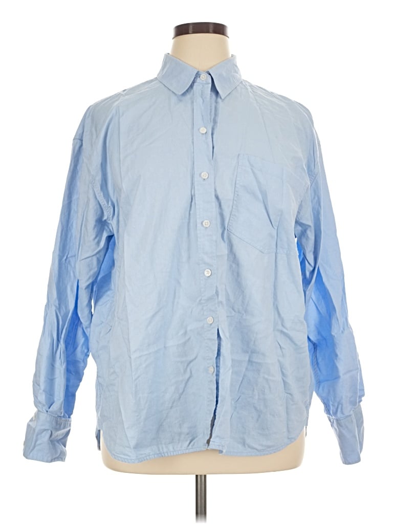 Pre-owned Boden Long Sleeve Button Down Shirt In Blue