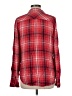 Universal Thread 100% Rayon Plaid Red Long Sleeve Button-Down Shirt Size M - photo 2