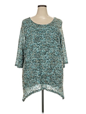Maggie Barnes for Catherines 3/4 Sleeve T-Shirt (view 1)