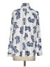 Apt. 9 100% Polyester Print Ivory Long Sleeve Blouse Size S - photo 2