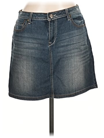Earl Jean Denim Skirt (view 1)