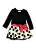Rare Editions Polka Dots Black Dress Size 3T - photo 1