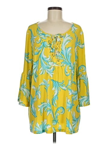 Passport 3/4 Sleeve Blouse (view 1)