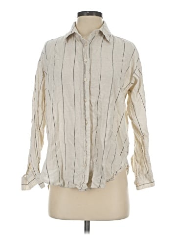 Stradivarius Long Sleeve Button-Down Shirt (view 1)