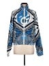 Nike 100% Nylon Graphic White Blue Track Jacket Size M - photo 1