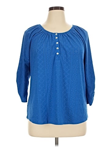 NY Collection 3/4 Sleeve Blouse (view 1)