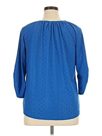 NY Collection 3/4 Sleeve Blouse (view 2)