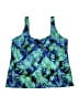 Swimsuits for all Tropical Blue Swimsuit Top Size 22 - photo 1